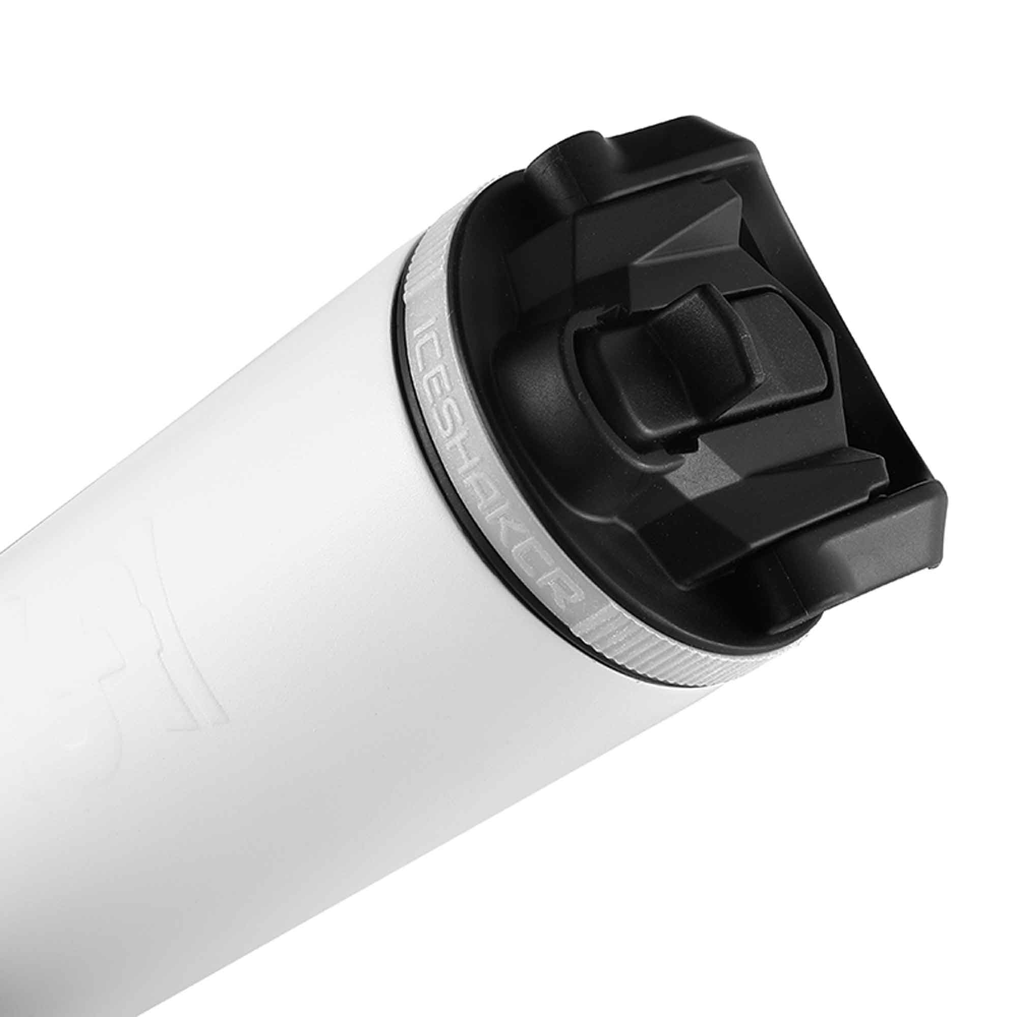 14oz & 20oz Sport Bottle Lid - Black Lid with White Band - Image 2