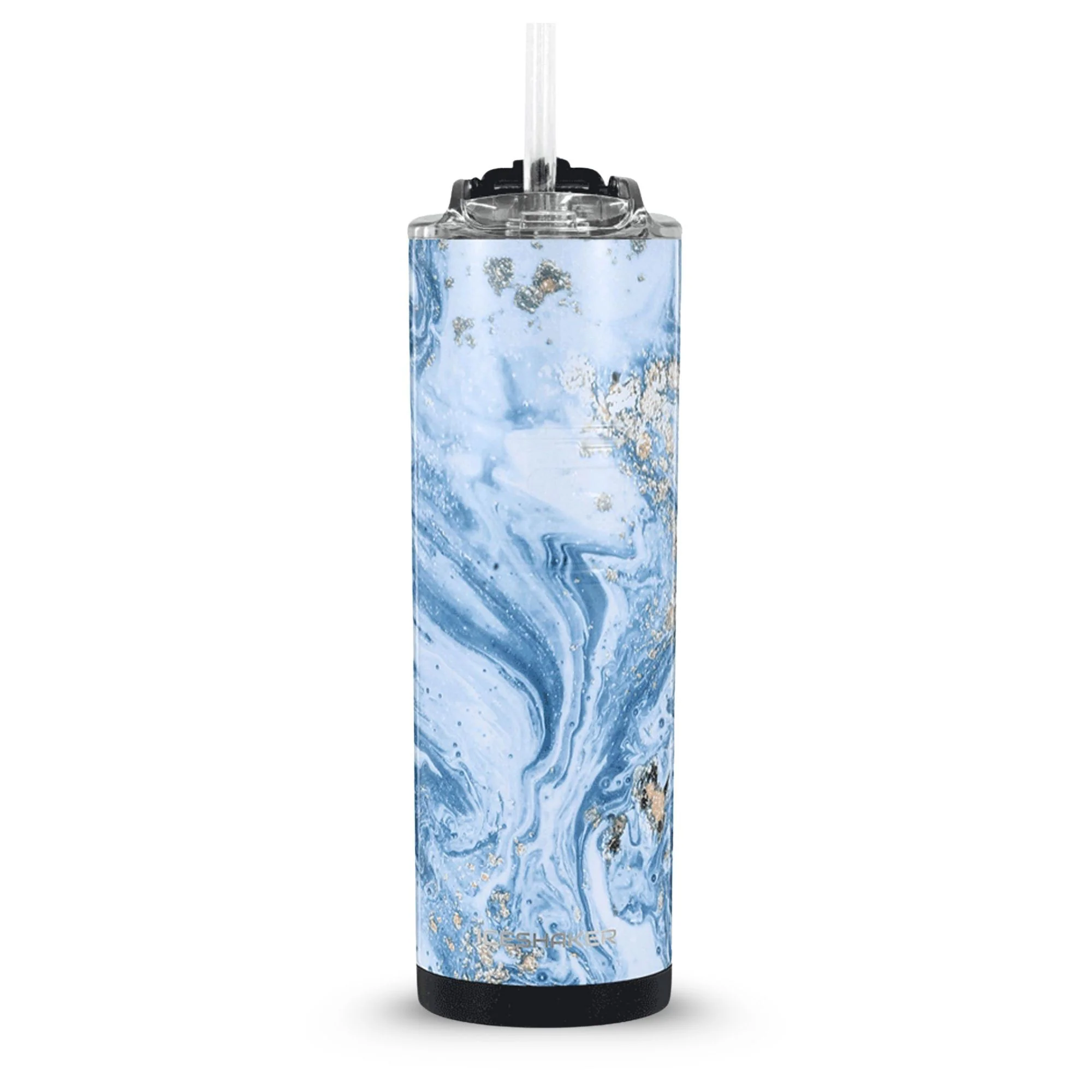 20oz Skinny Tumbler - Blue Marble - Image 4