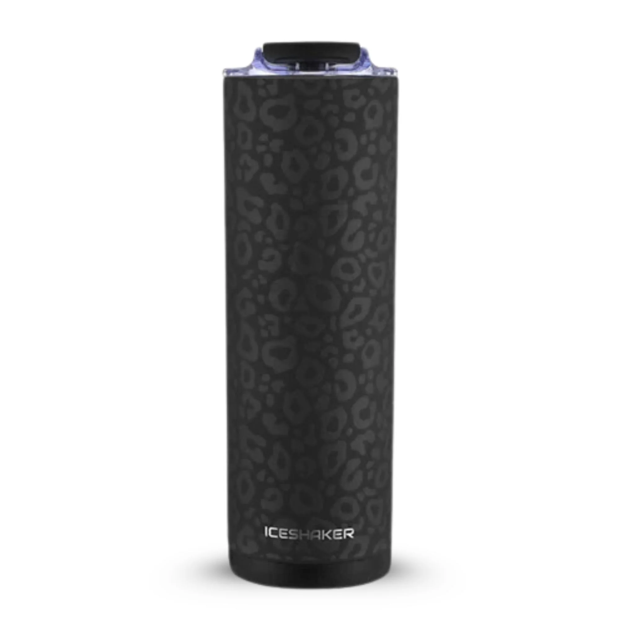 20oz Skinny Tumbler - Black Leopard - Image 2