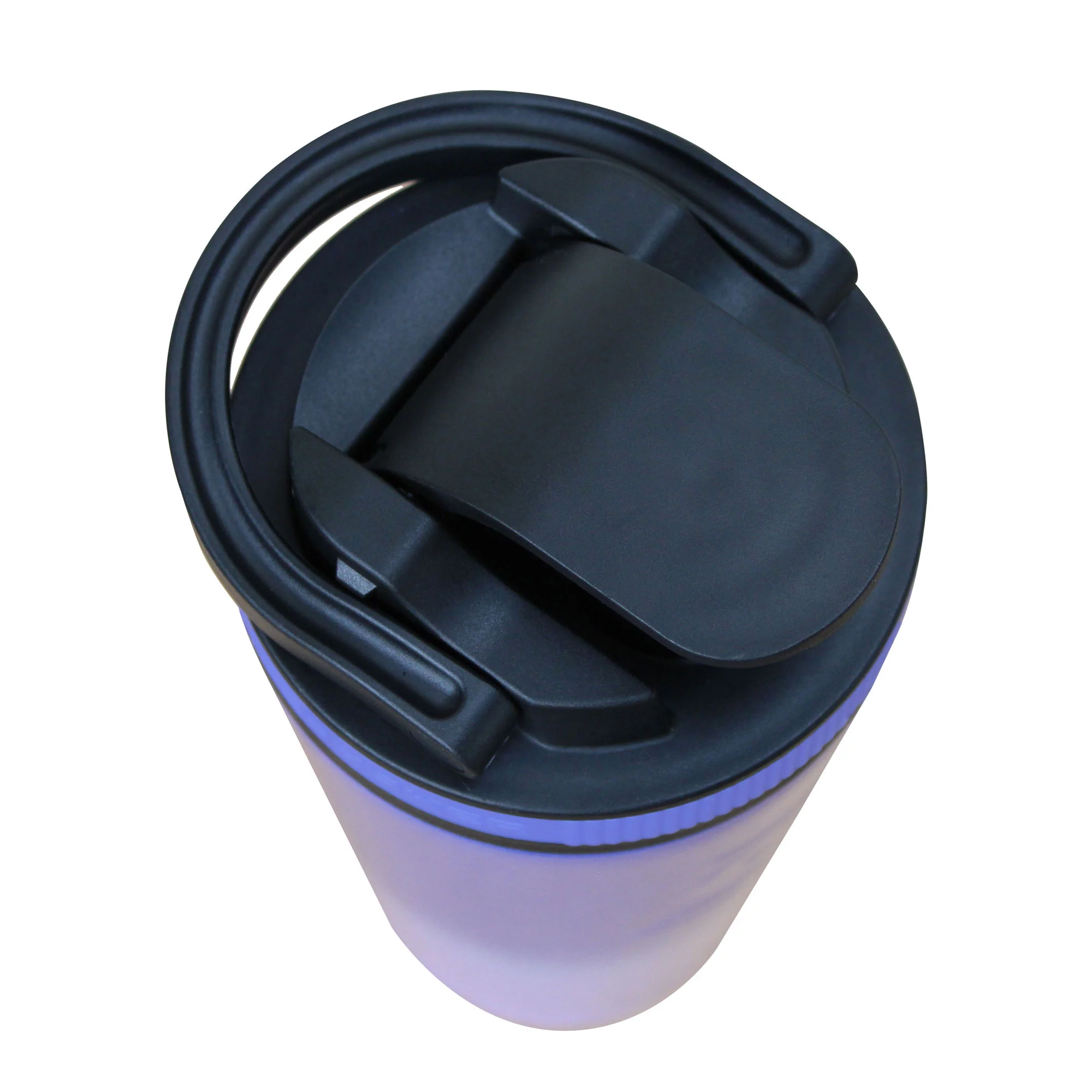 26oz Shaker Lid - Black Lid with Lilac Dreaming Band - Image 2