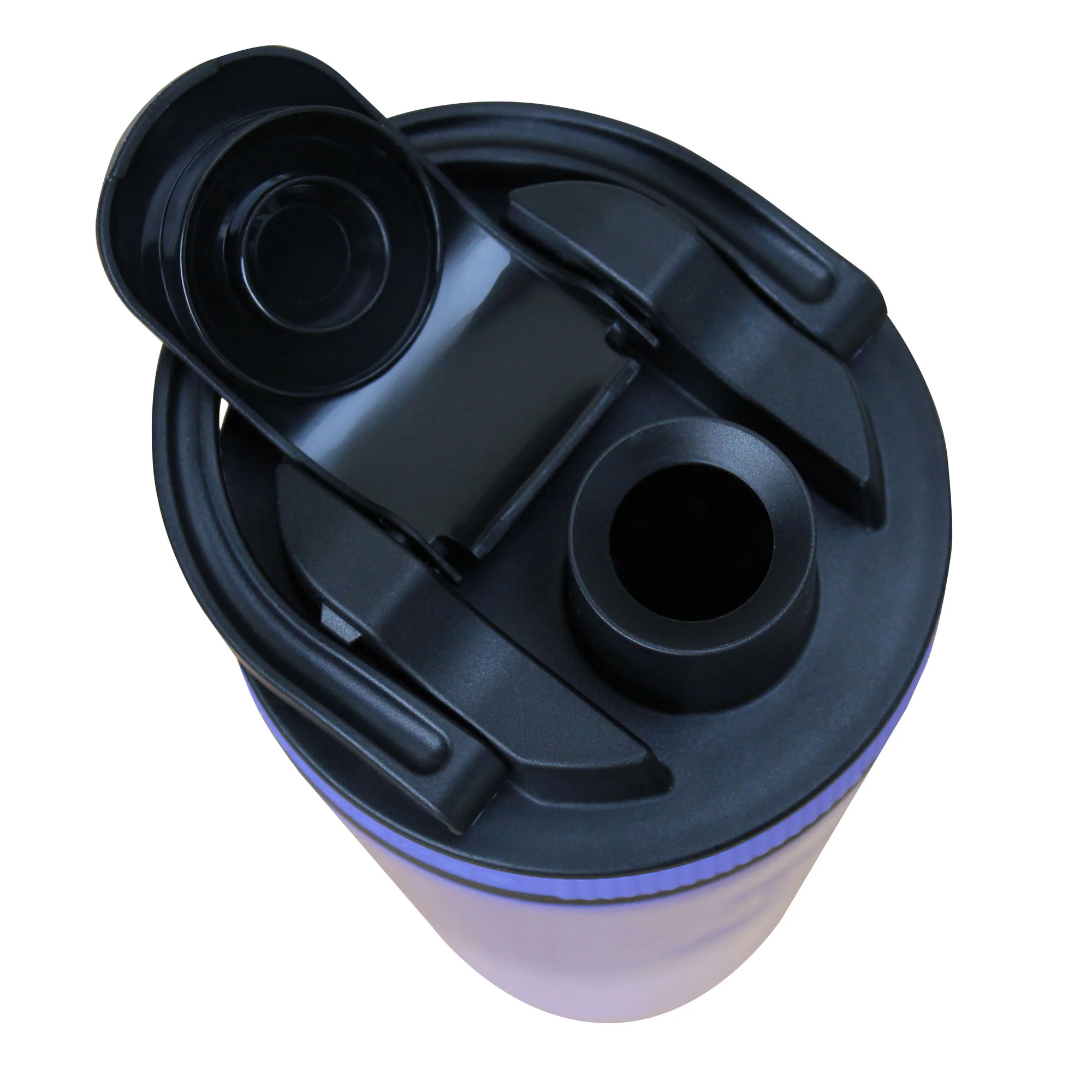 26oz Shaker Lid - Black Lid with Lilac Dreaming Band - Image 3