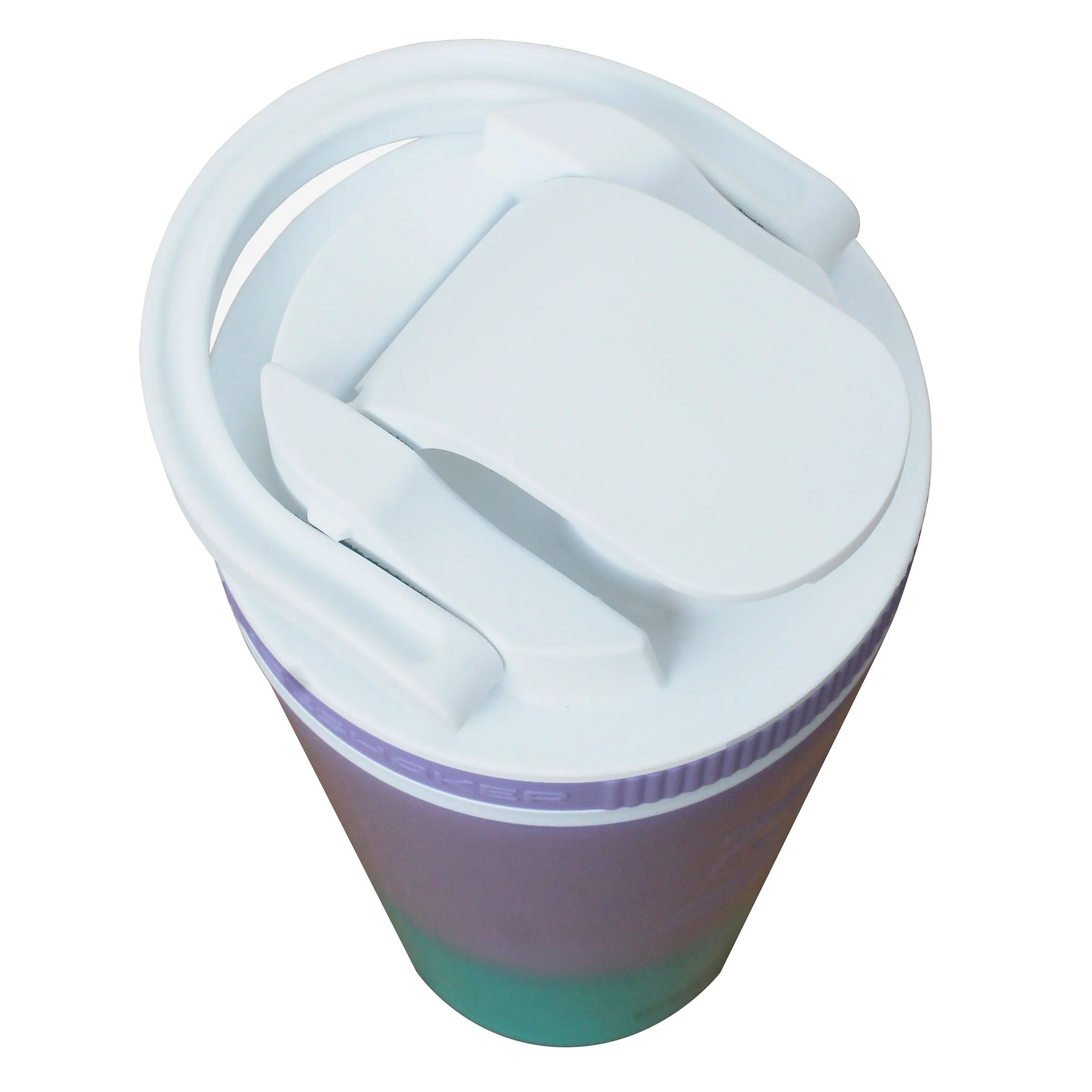 26oz Shaker Lid - White Lid with Mermaid Band - Image 2