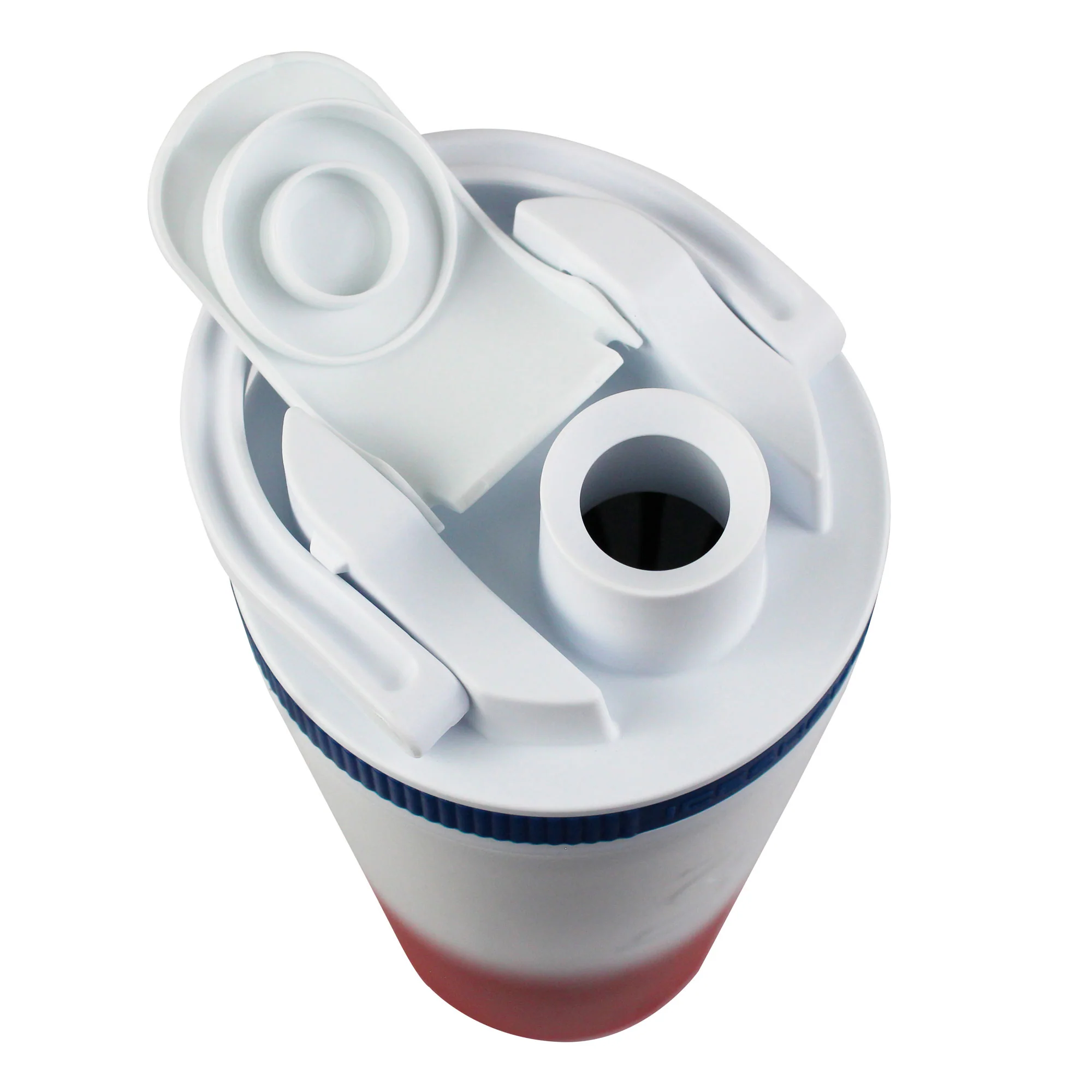 26oz Shaker Lid - White Lid with USA Band - Image 3