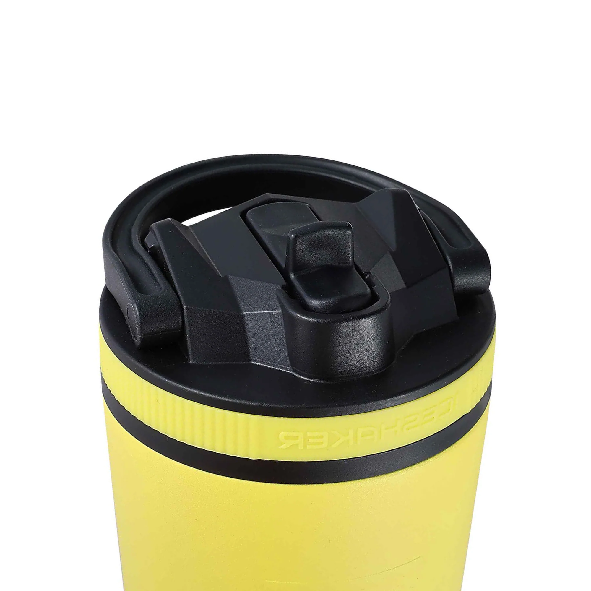 26oz Sport Lid & Internal Straw - Black Lid with Yellow Band - Image 2