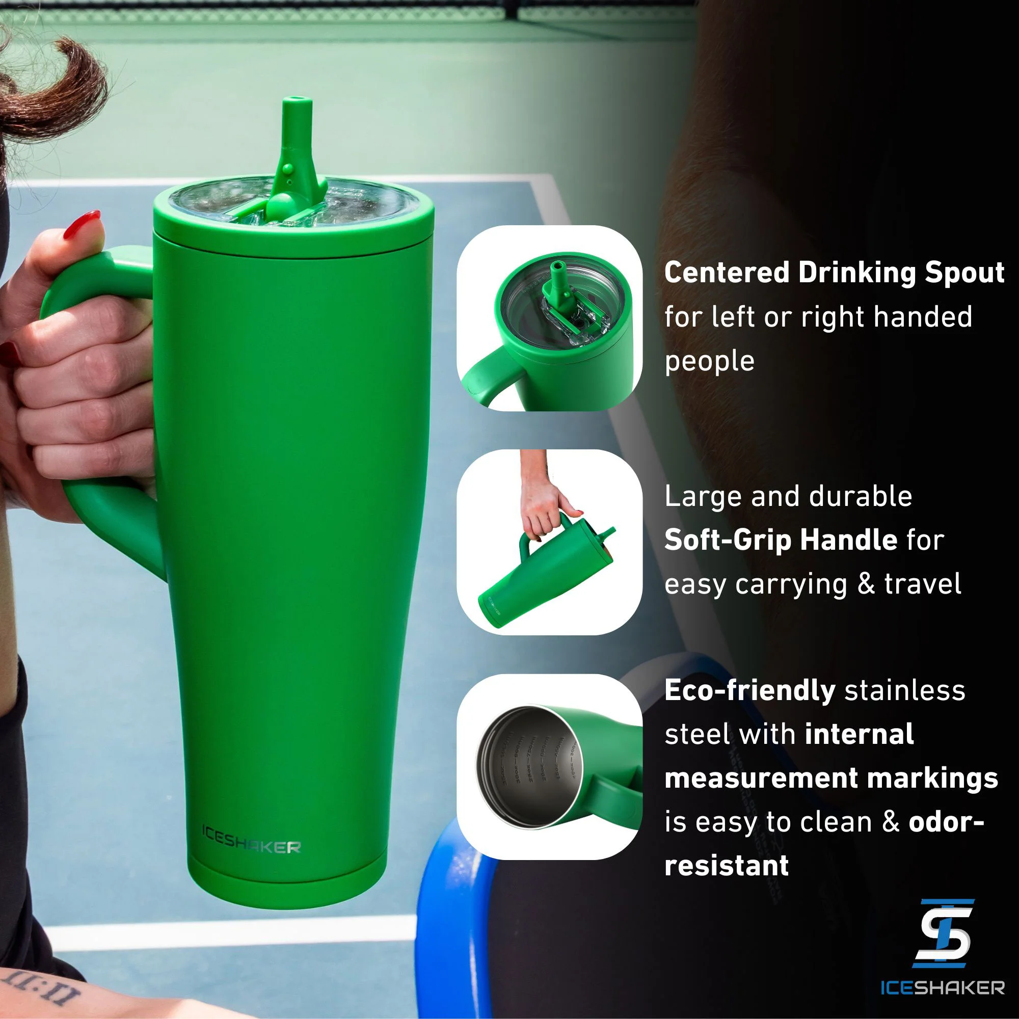 32oz Legend Series Shaker Bottle - Dragon Green - Image 4