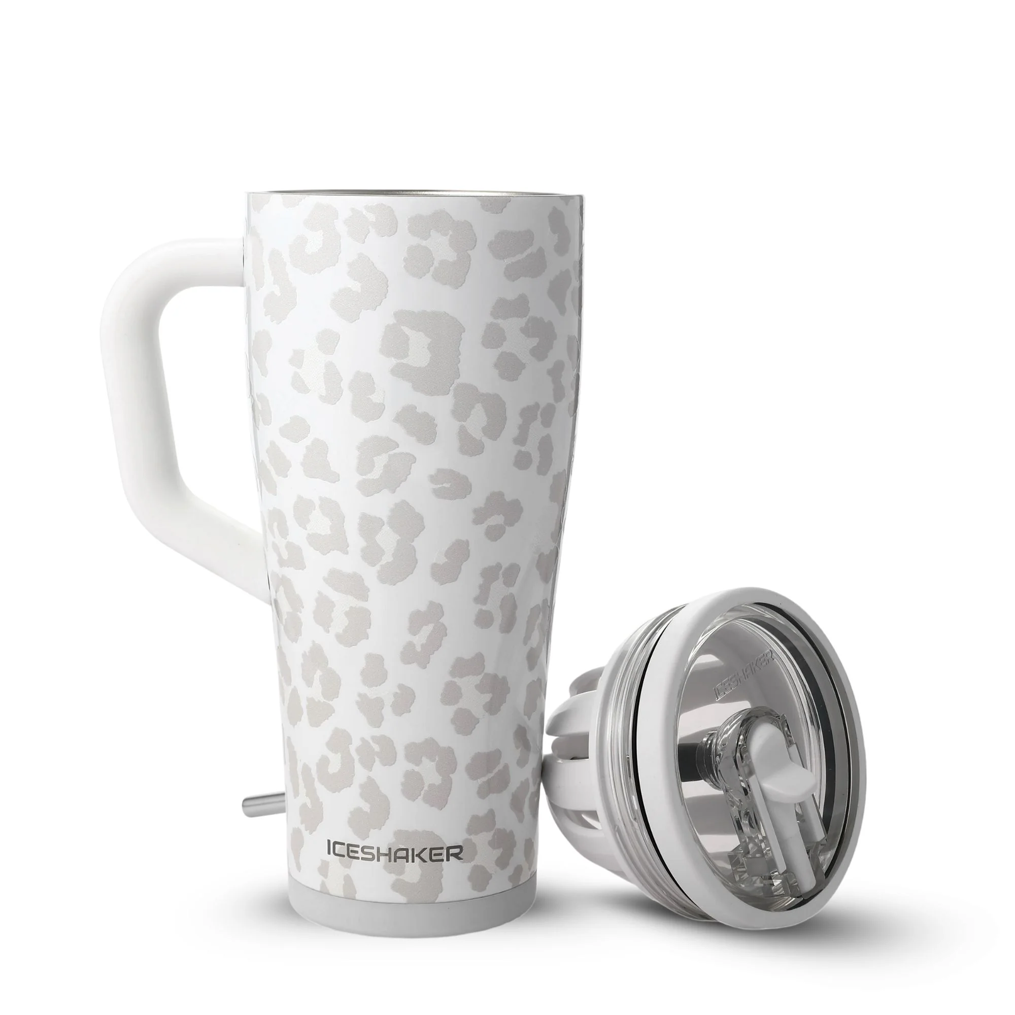 32oz Legend Series Shaker Bottle - White Leopard - Image 2