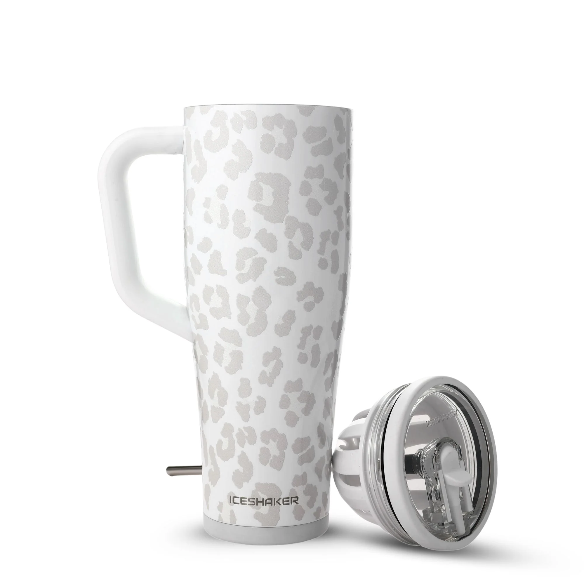40oz Legend Series Shaker Bottle - White Leopard - Image 4