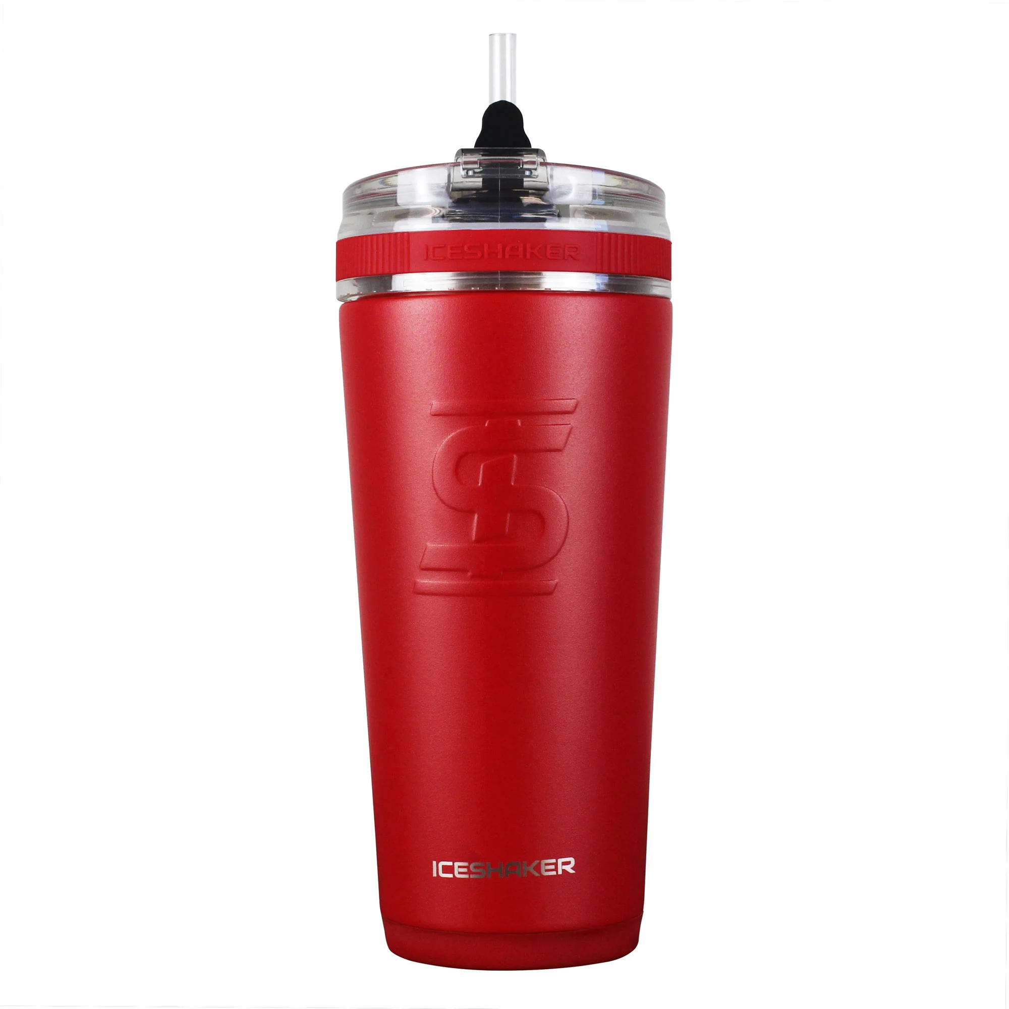 8x8 Custom 26oz Flex Bottle - Red - Image 2