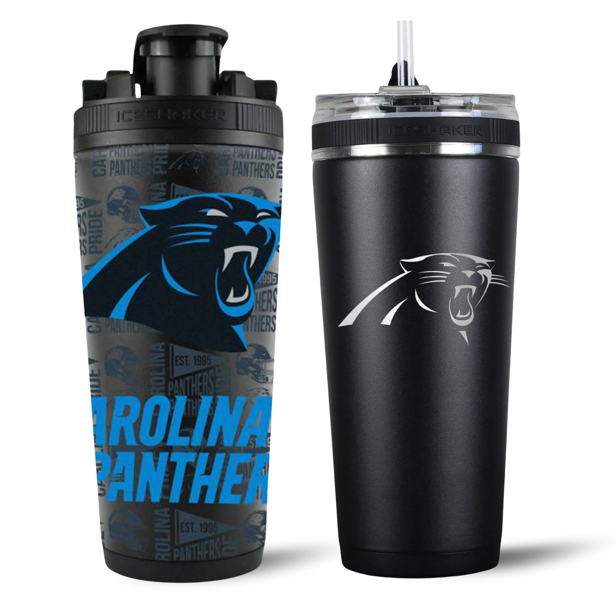 Carolina Panthers 4D Shaker & Flex Bottle Bundle - Image 2