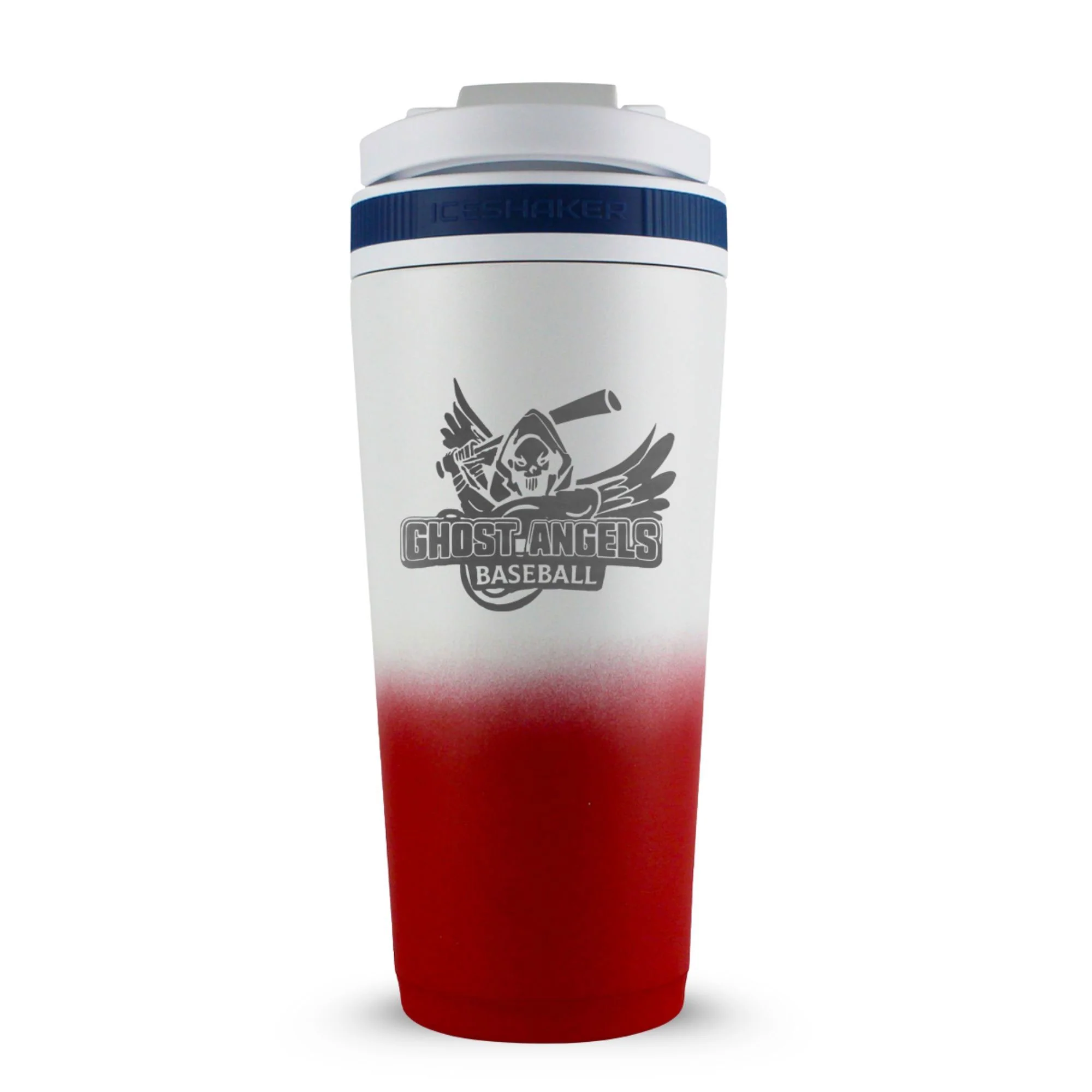 Custom Ghost Angels Baseball 26oz Ice Shaker - Image 8