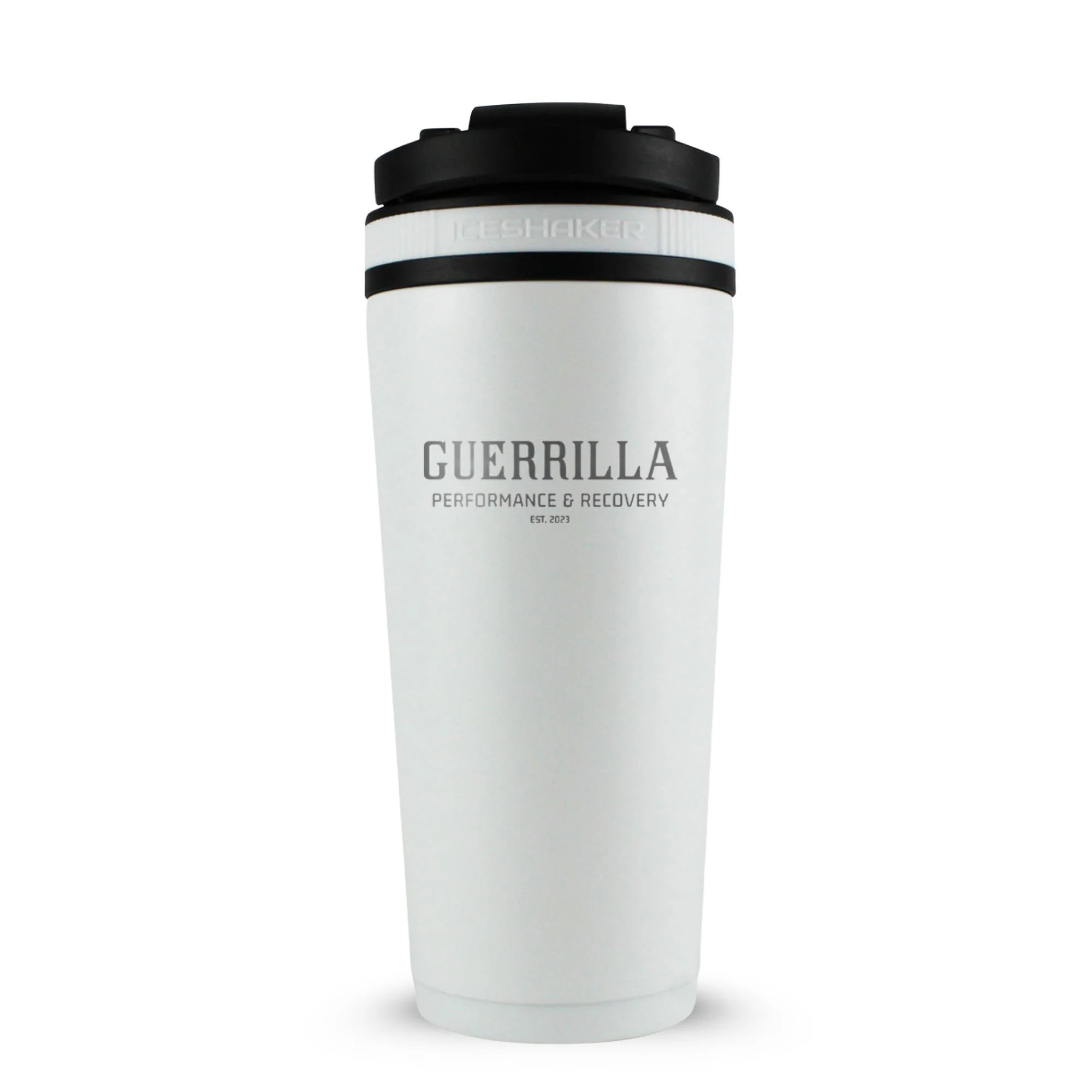 Custom Guerrilla Performance & Recovery 26oz Ice Shaker - Image 22