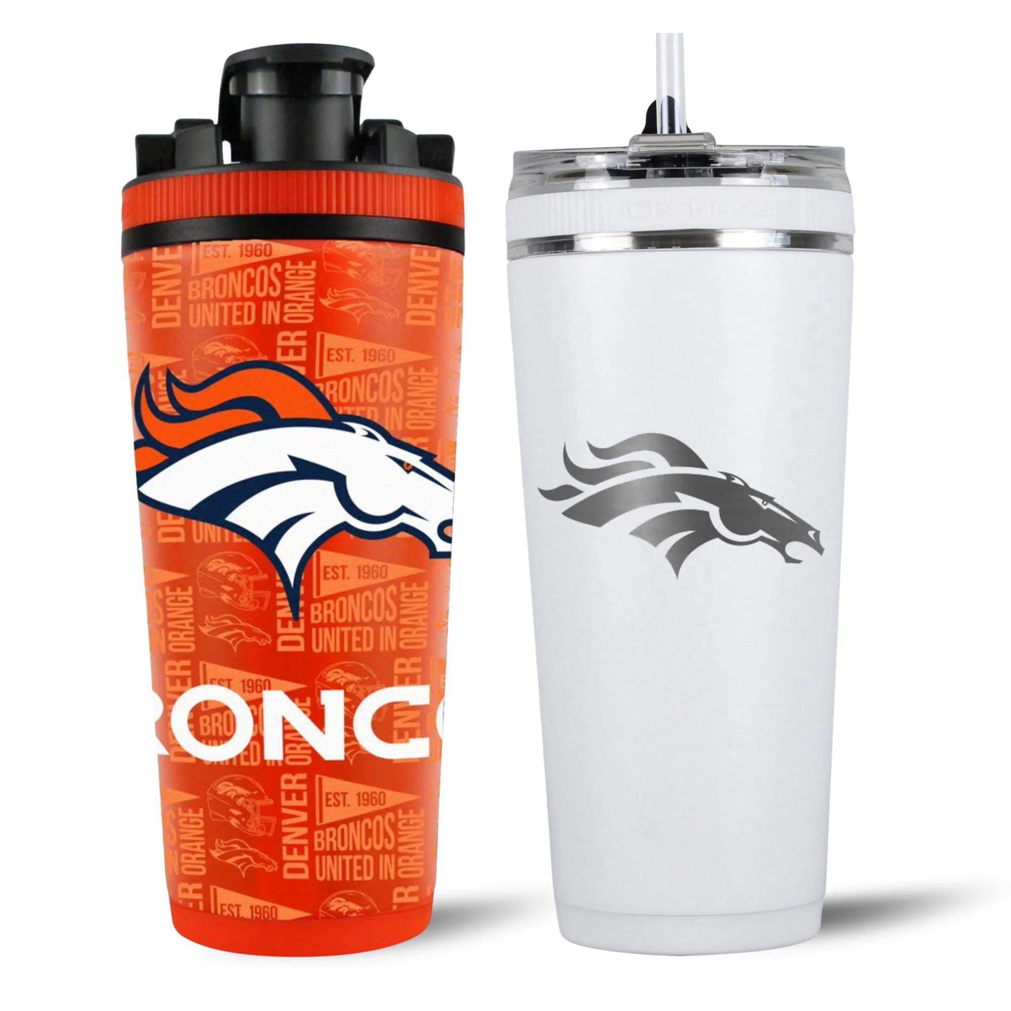 Denver Broncos 4D Shaker & Flex Bottle Bundle - Image 2