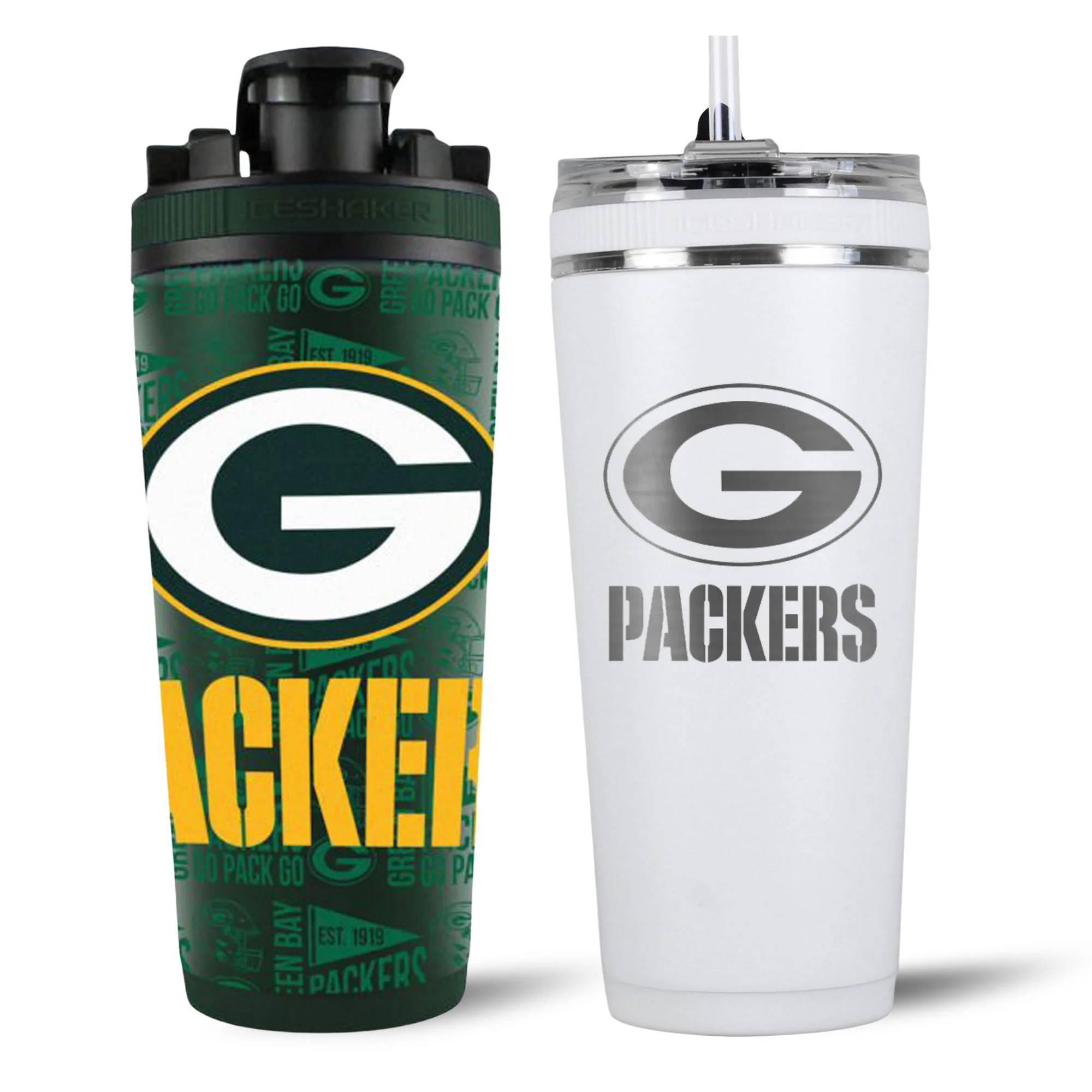 Green Bay Packers 4D Shaker & Flex Bottle Bundle - Image 2