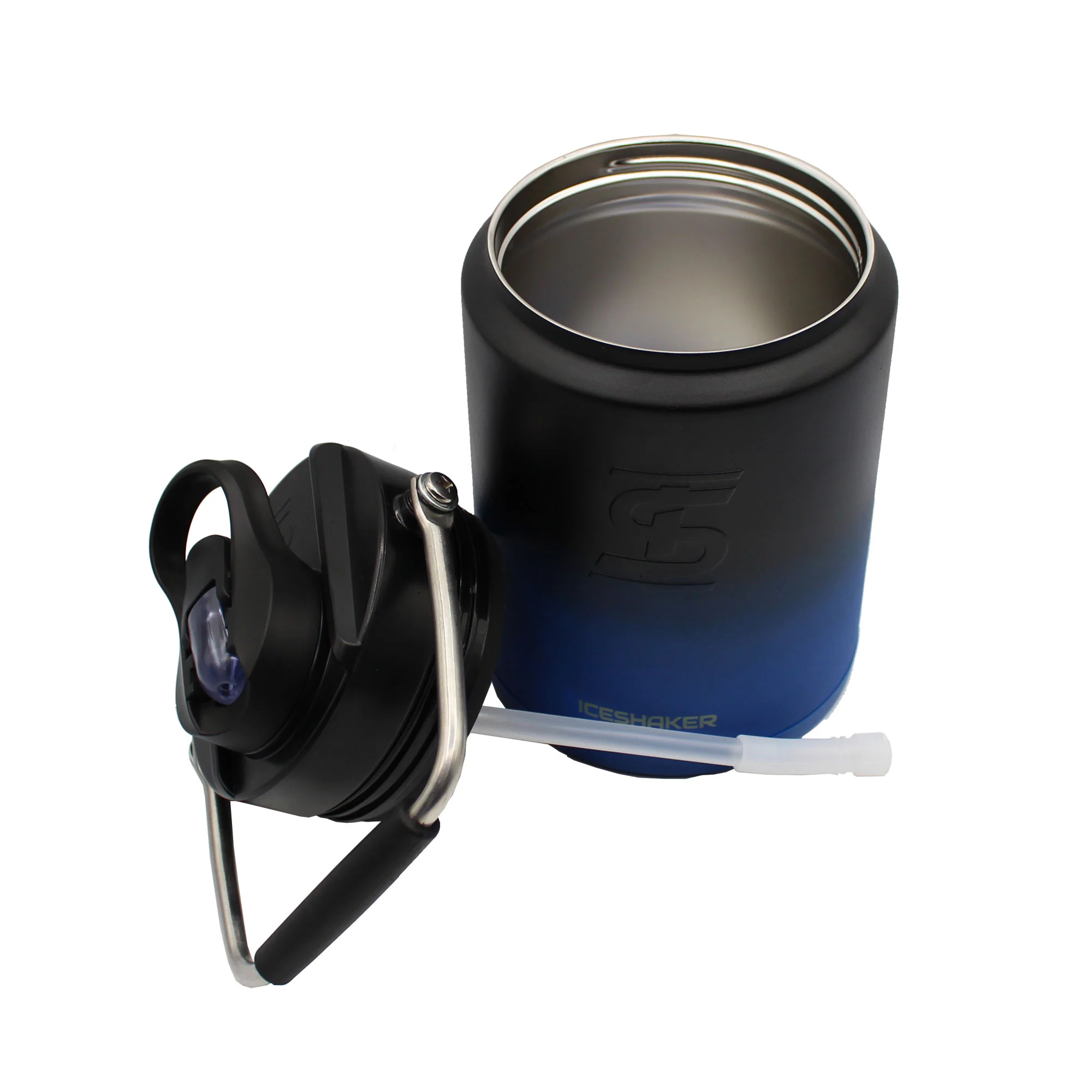 Half Gallon Jug with Silicone Base - Navy Black Ombre - Image 2