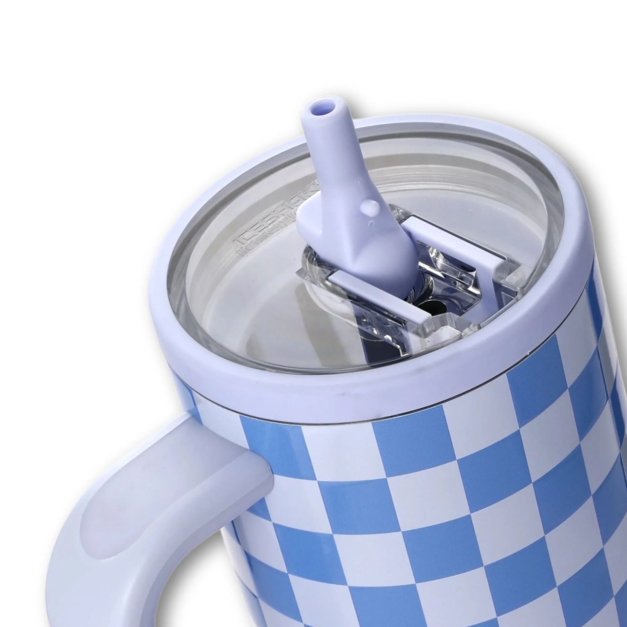 40oz Legend Series Shaker Bottle - Blue Checkers - Image 2