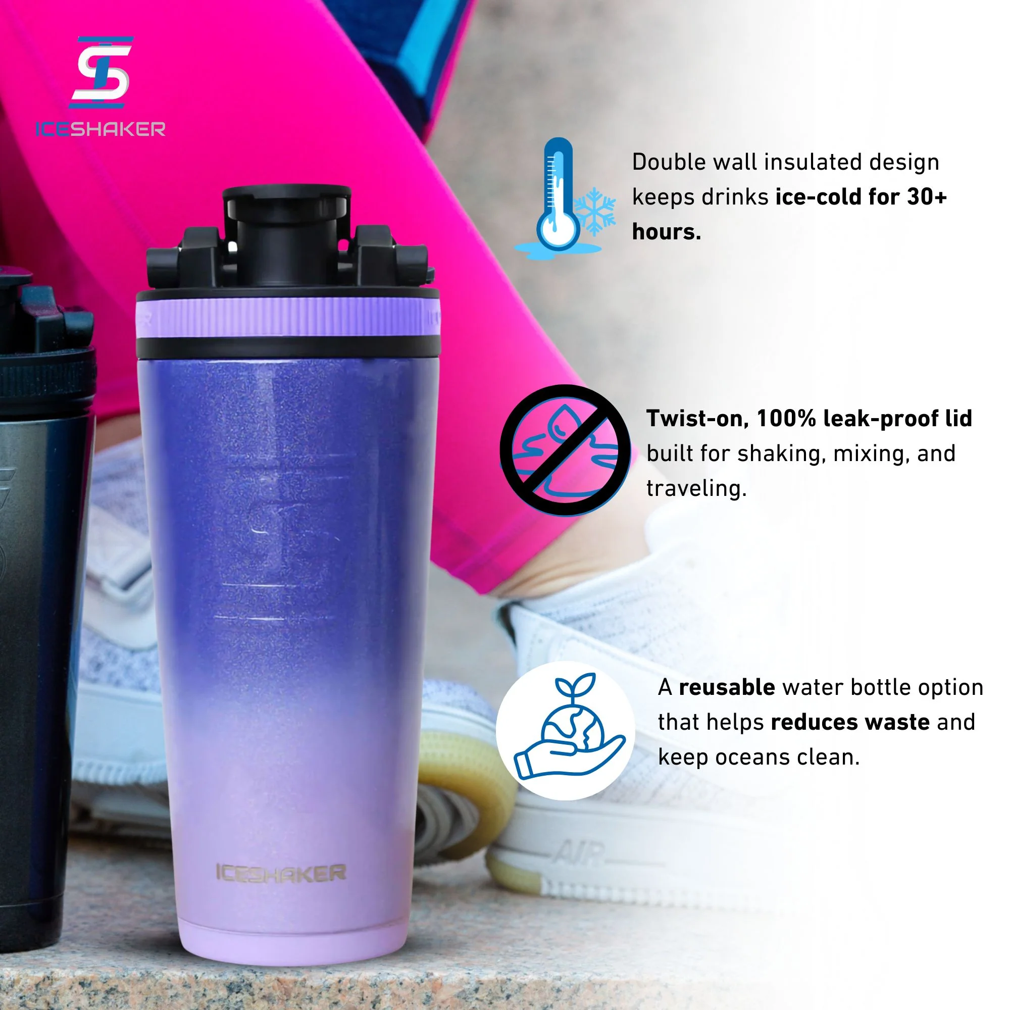 26oz Ice Shaker - Lilac Dreaming - Image 3