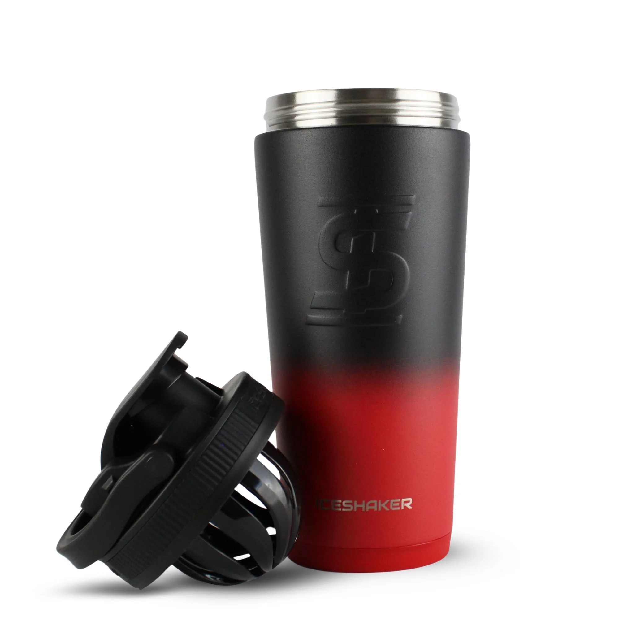26oz Ice Shaker - Red Black Ombre - Image 2