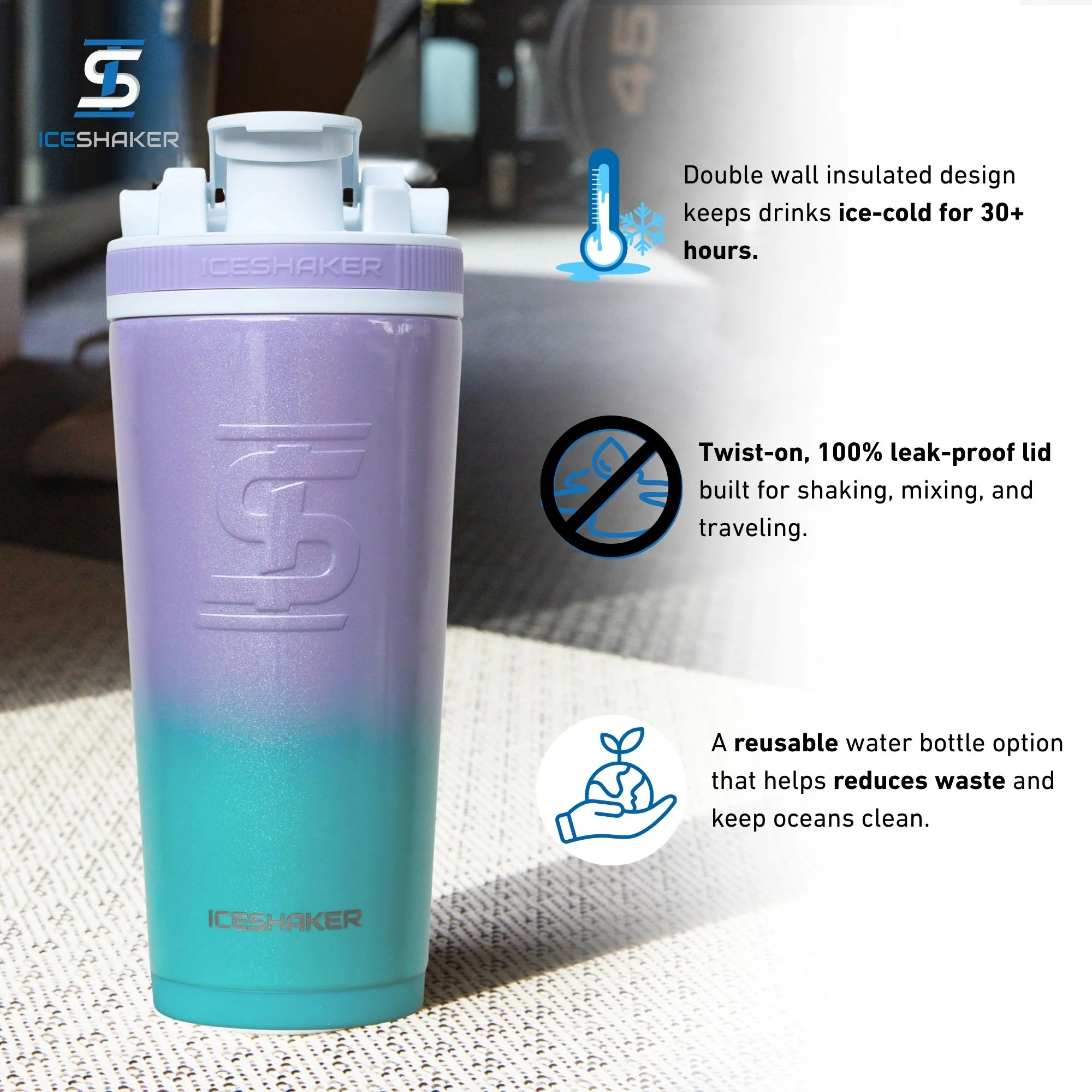 26oz Ice Shaker - Mermaid - Image 3