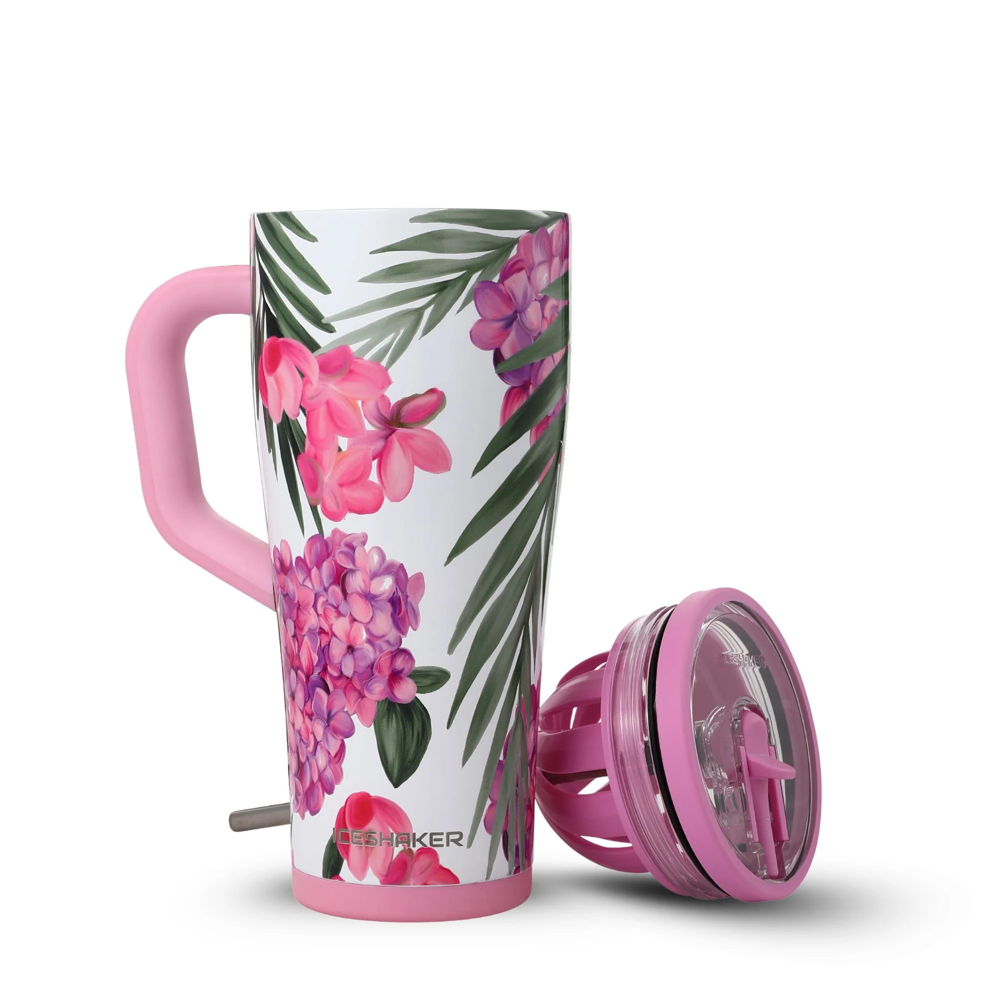 32oz Legend Series Shaker Bottle - Pink Hydrangea - Image 2