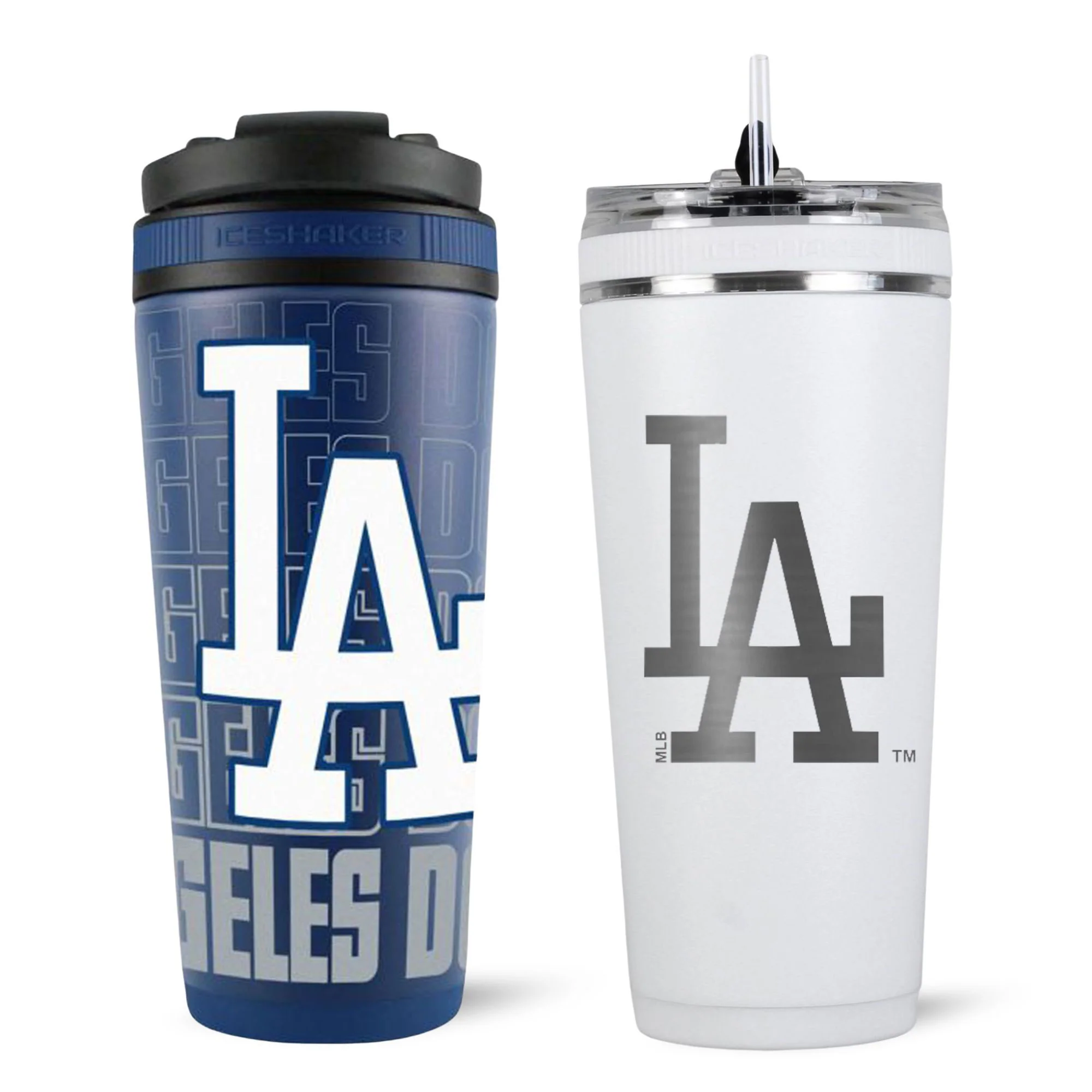 LA Dodgers Original Logo 4D Ice Shaker & Flex Bottle Bundle - Image 2
