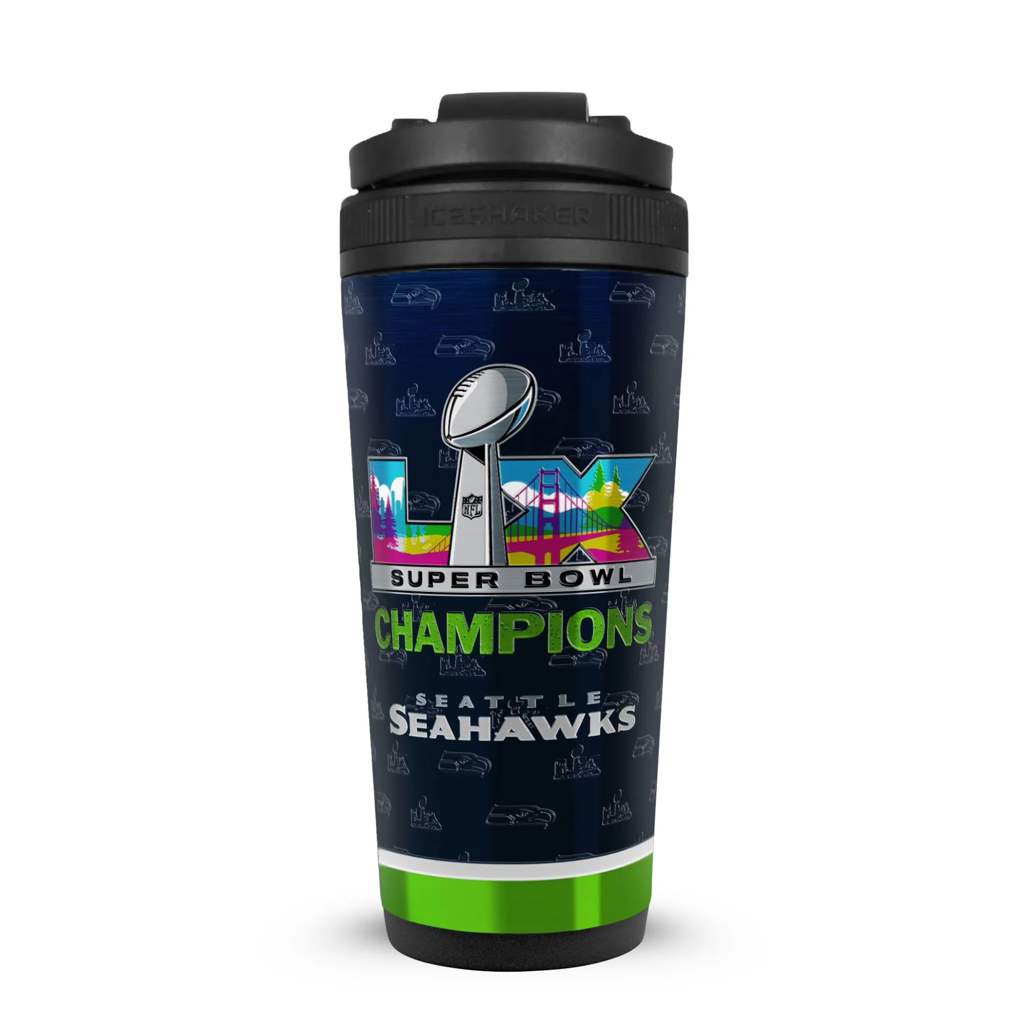 Seattle Seahawks Superbowl LX Champions 26oz Ice Shaker - Image 18