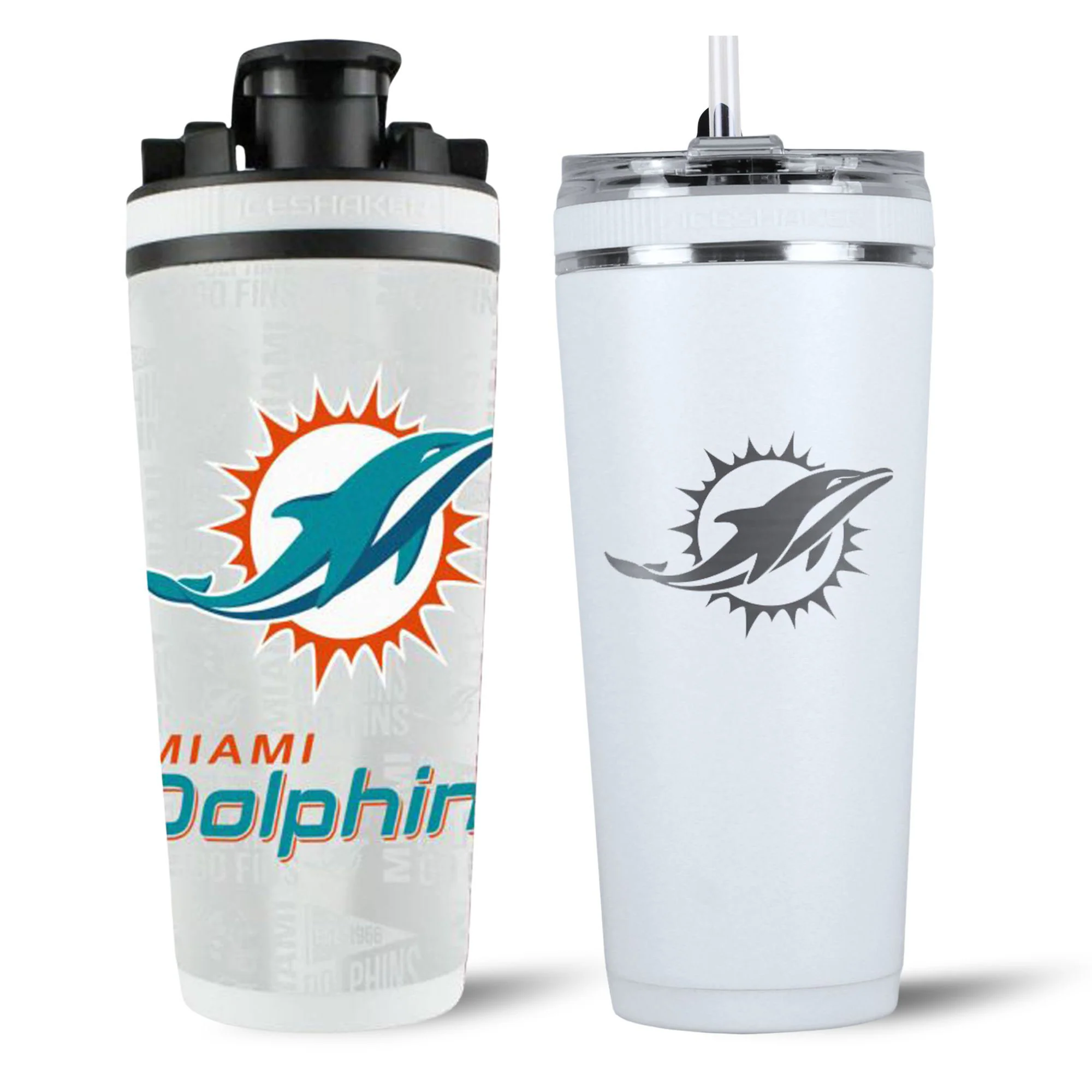 Miami Dolphins 4D Shaker & Flex Bottle Bundle - Image 2