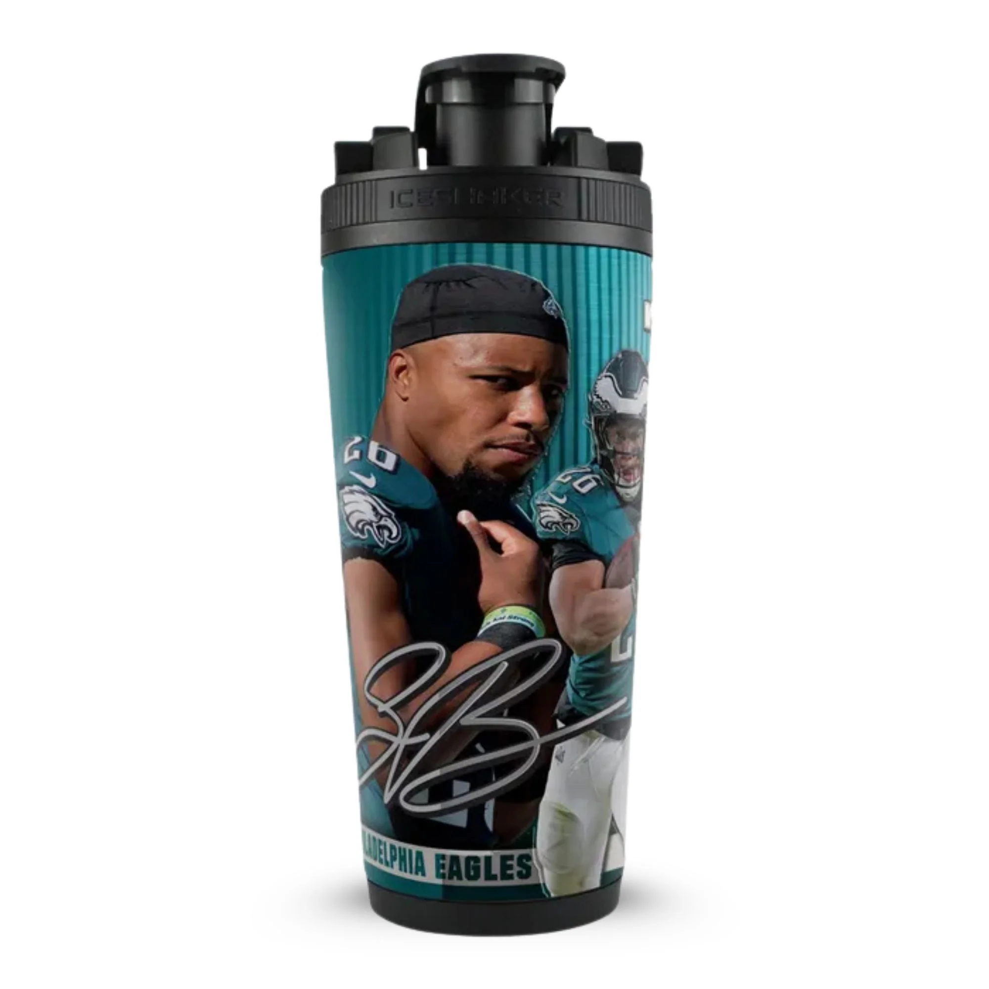 Official Saquon Barkley Philadelphia Eagles 4D 26oz Ice Shaker - Image 2