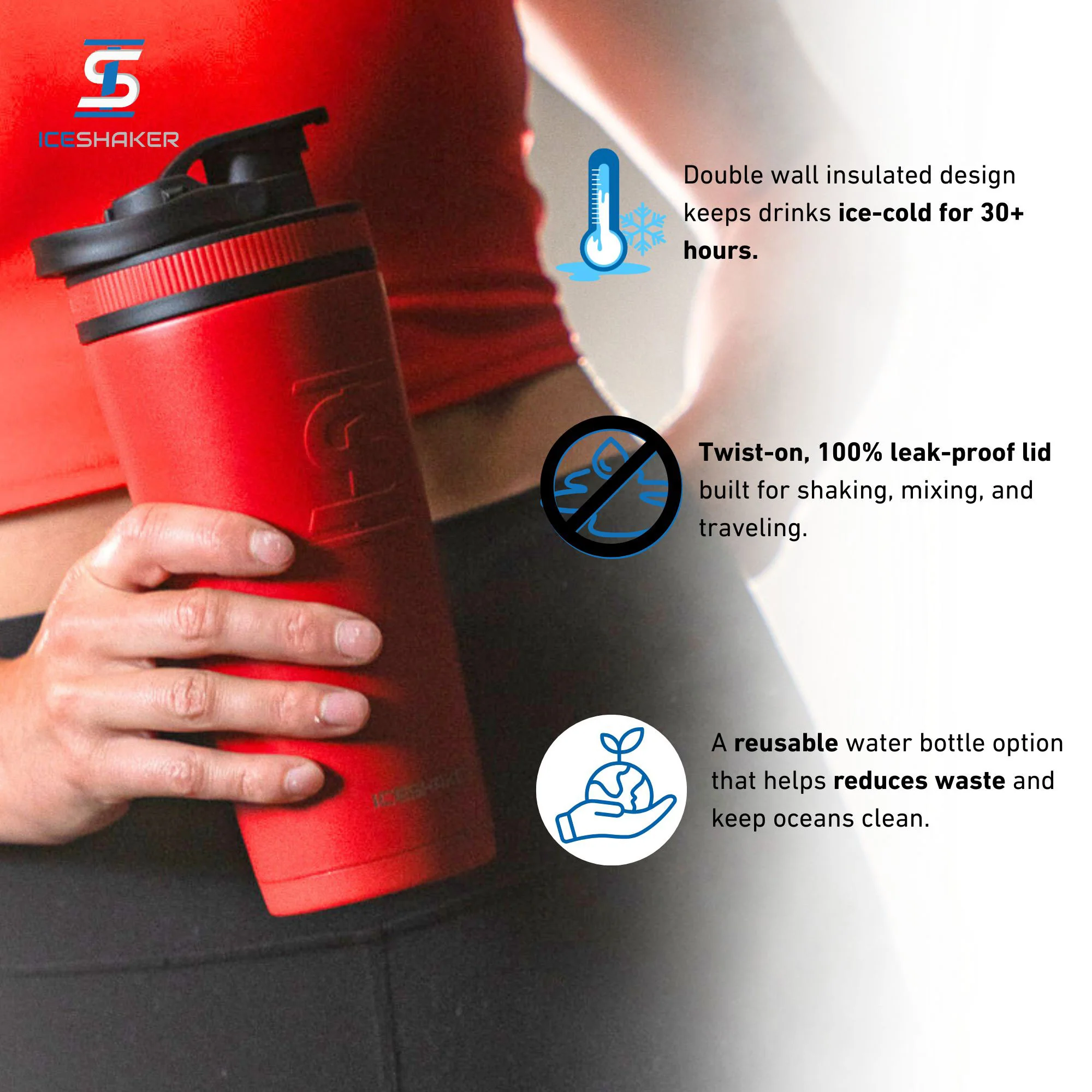 Officially Licensed Chicago Cubs 26oz Ice Shaker - Image 10
