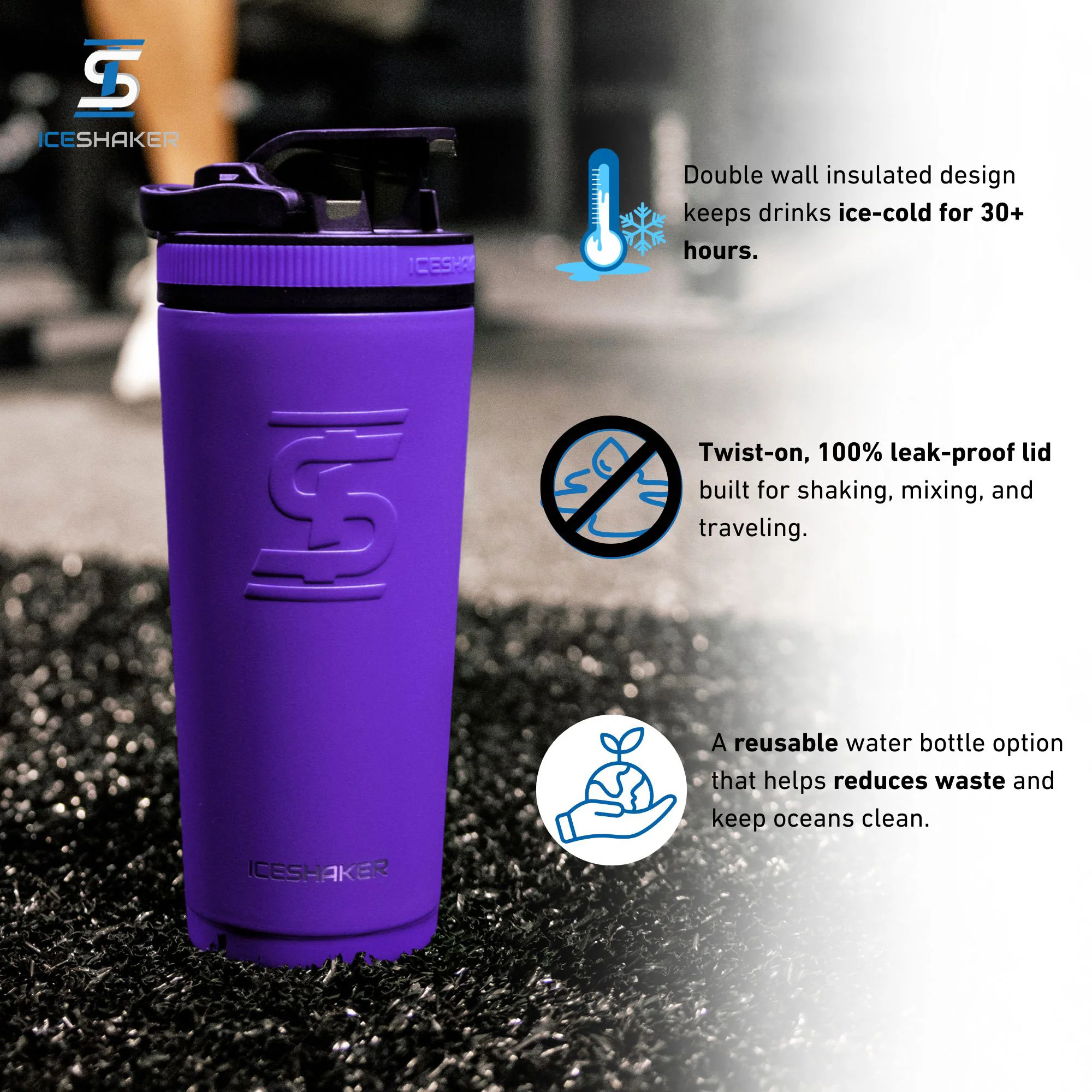 Officially Licensed Colorado Rockies 26oz Ice Shaker - Image 3