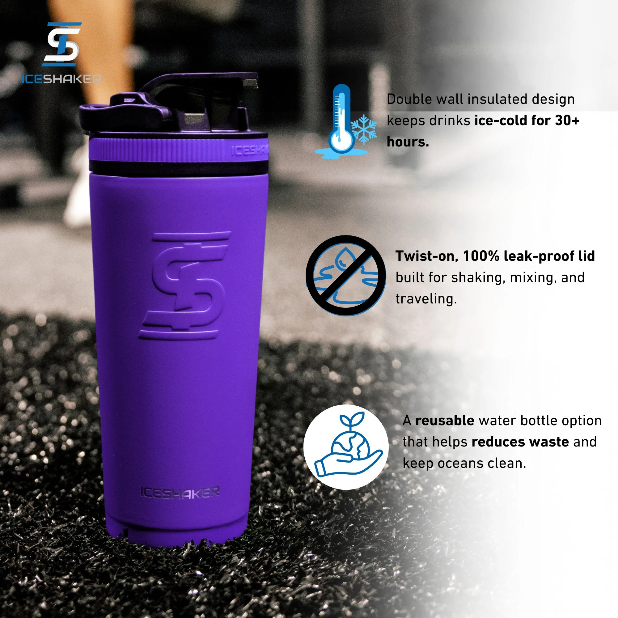 Officially Licensed Orlando City SC 26oz Ice Shaker - Image 3