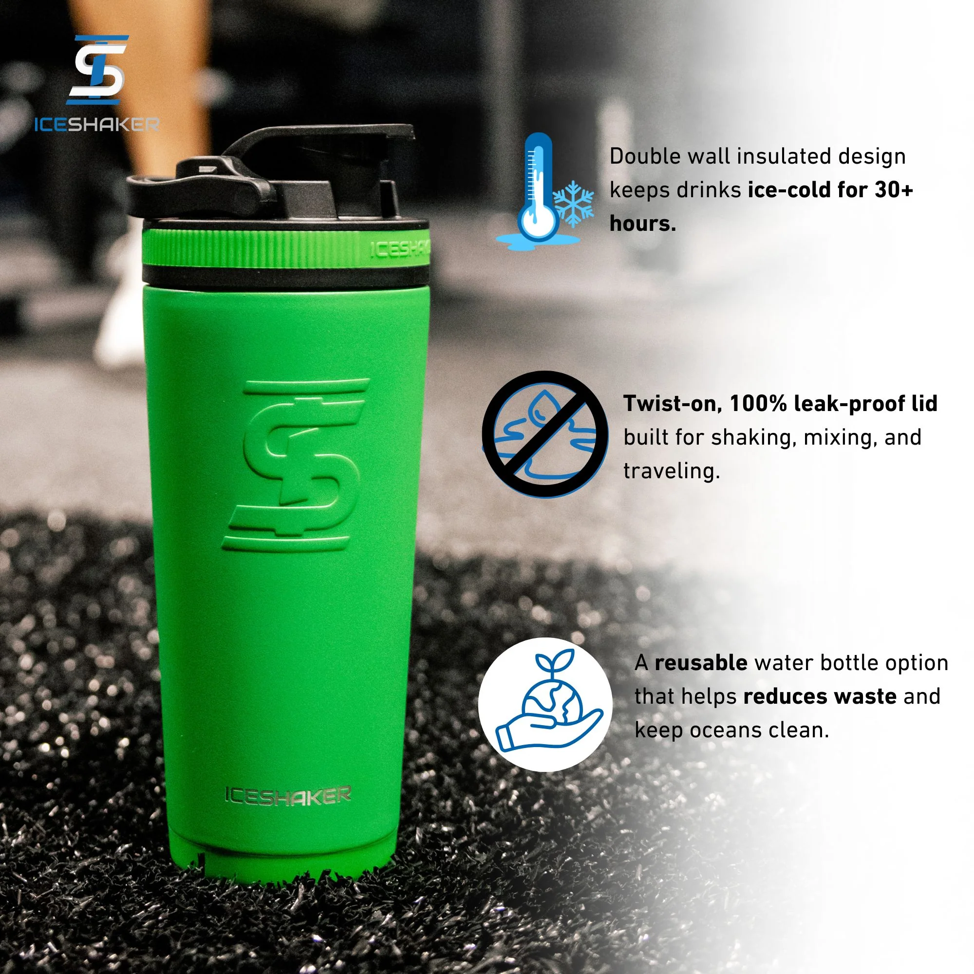 Officially Licensed Seattle Sounders 26oz Ice Shaker - Image 3
