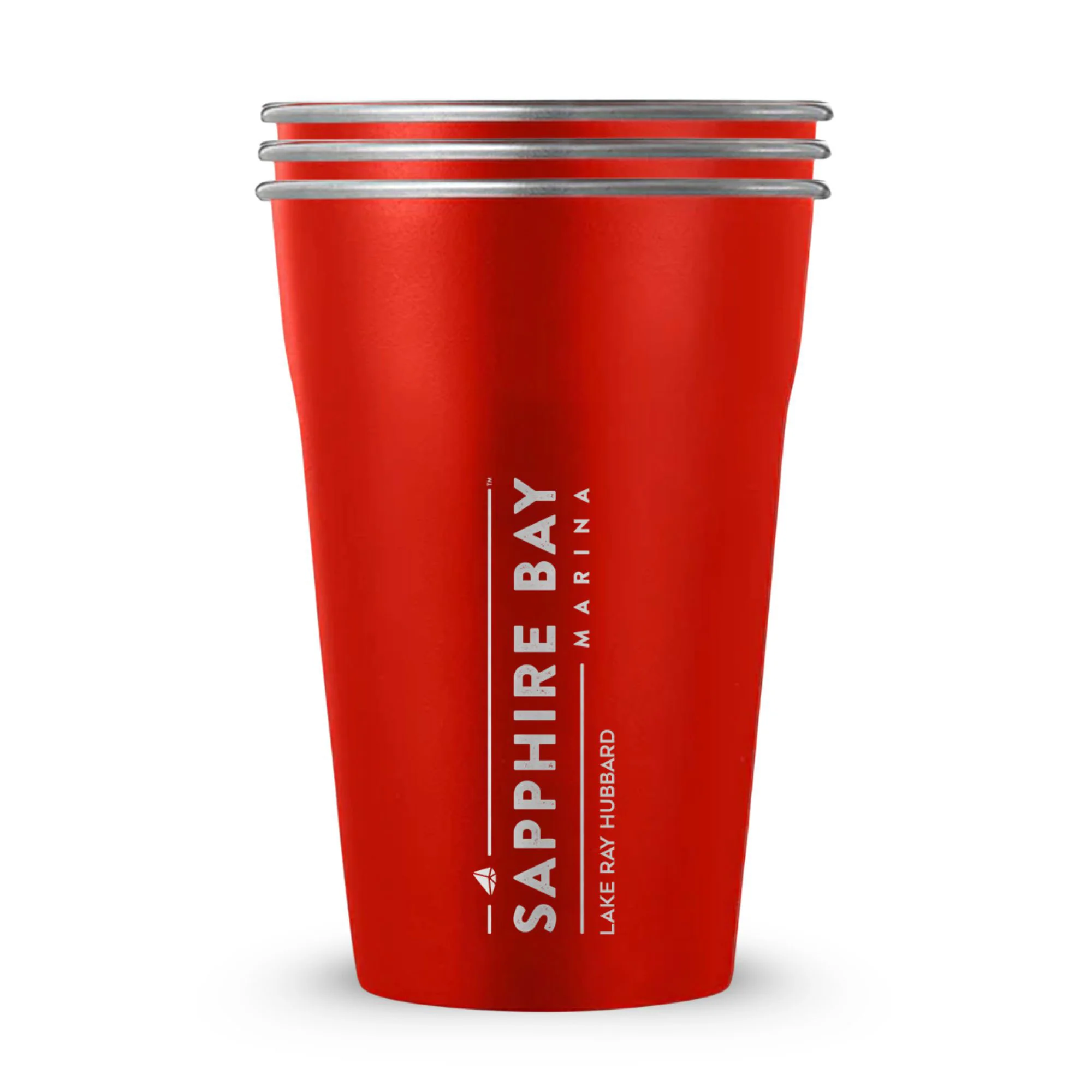 Sapphire Bay Marina Custom 20oz Stainless Steel Cups - 3 Pack - Image 9