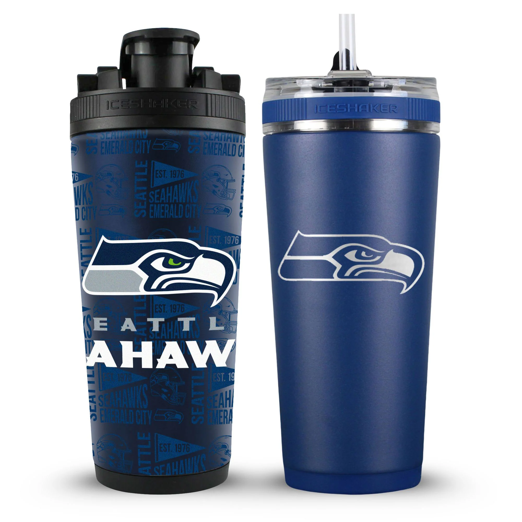 Seattle Seahawks 4D Shaker & Flex Bottle Bundle - Image 2
