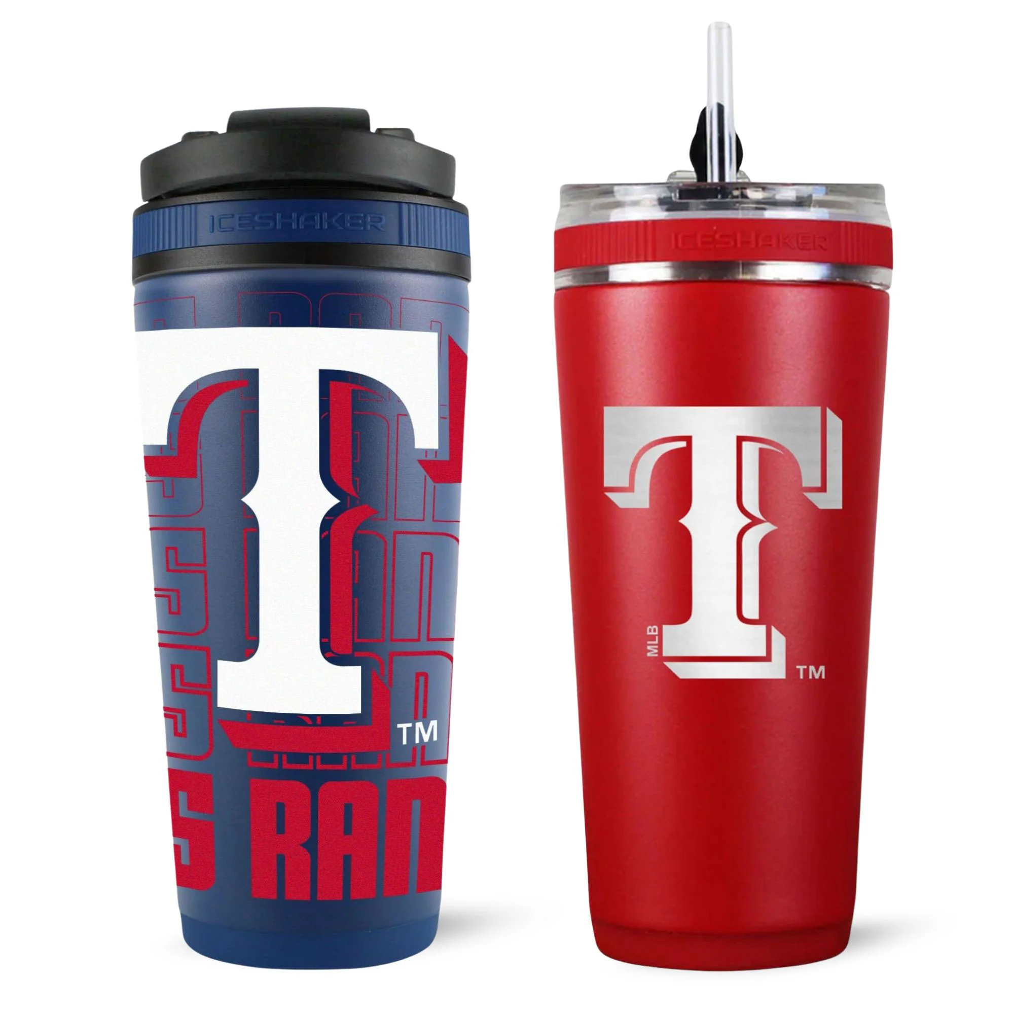 Texas Rangers 4D Ice Shaker & Flex Bottle Bundle - Image 2