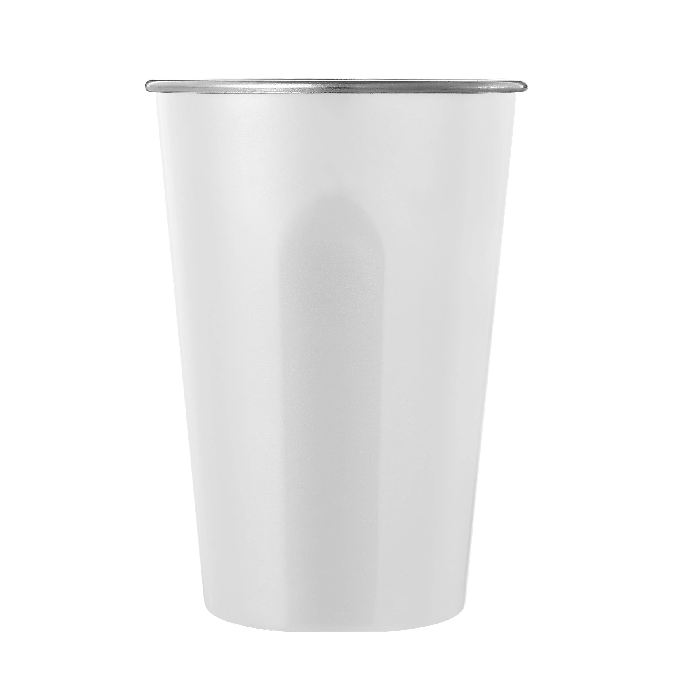 White 20oz Stainless Steel Cup - 1 Pack - Image 2